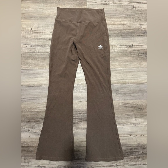 adidas Pants - Adidas Brown Flared Bottoms